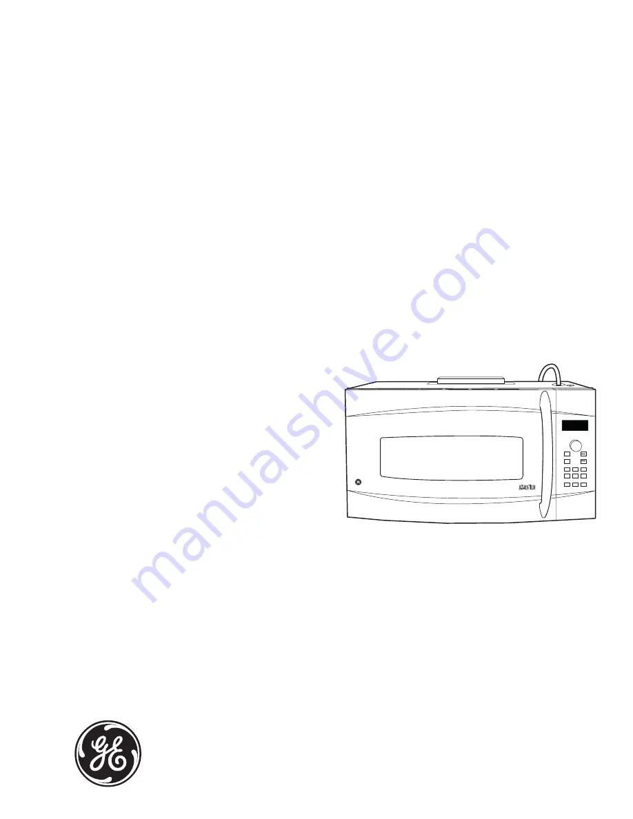 GE Profile Advantium PSA2200R Technical Service Manual Download Page 1