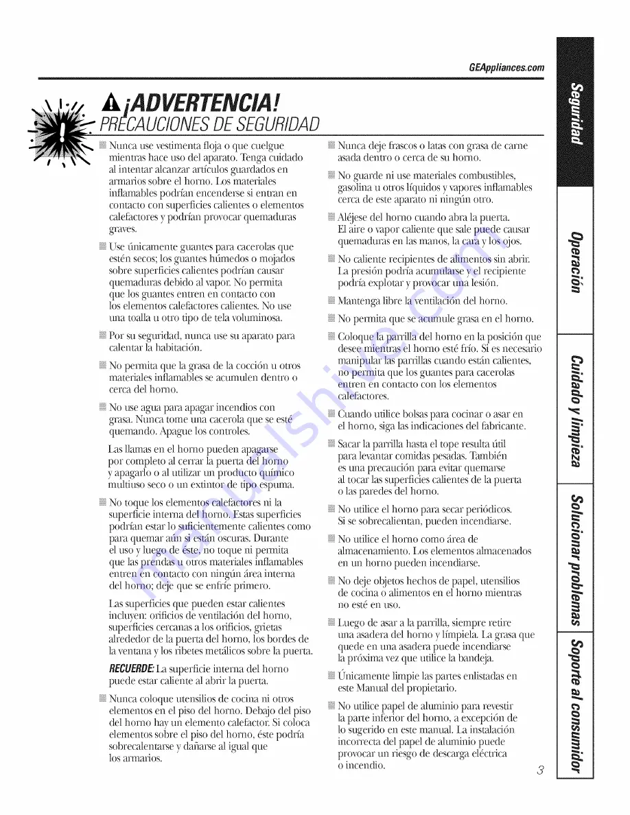 GE Profile PT916 Owner'S Manual Download Page 35