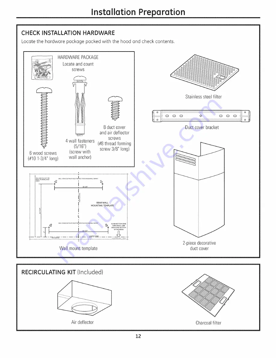 GE Profile PV976 Owner'S Manual And Installation Instructions Download Page 12