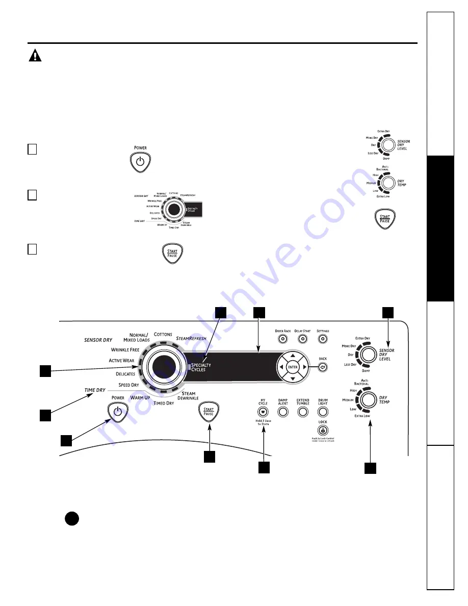 GE Profile UPVH890 Скачать руководство пользователя страница 5