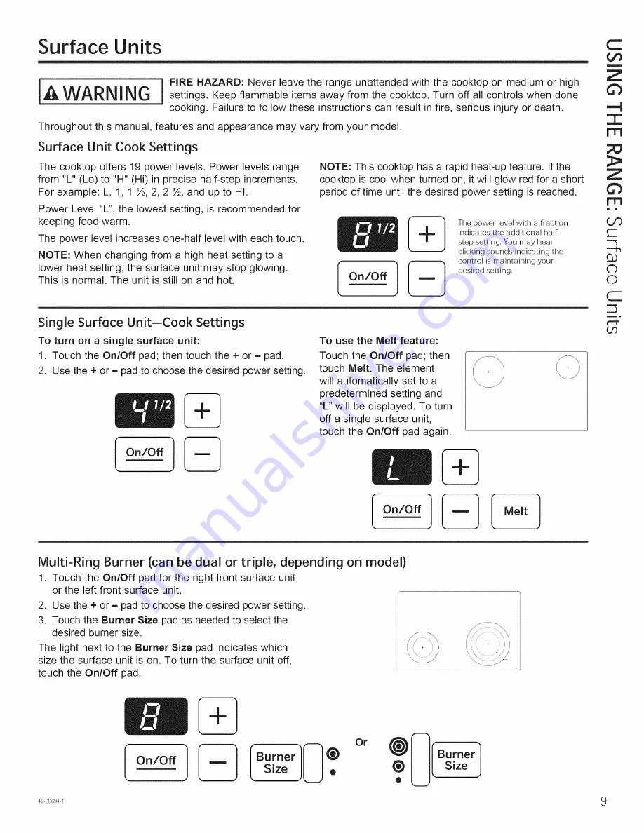 GE PS950SF2SS Owner'S Manual Download Page 9