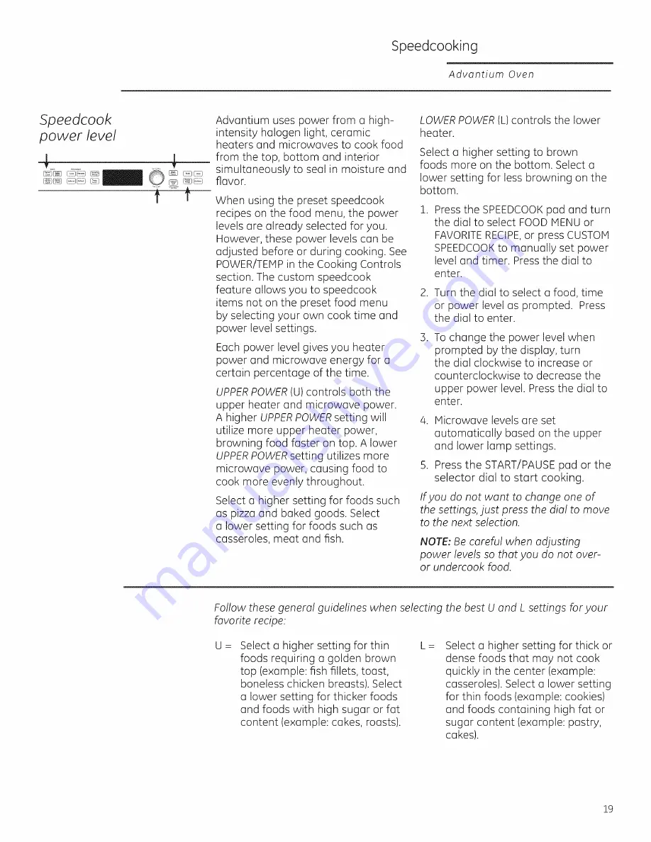 GE PSB9120SF1SS Owner'S Manual Download Page 19