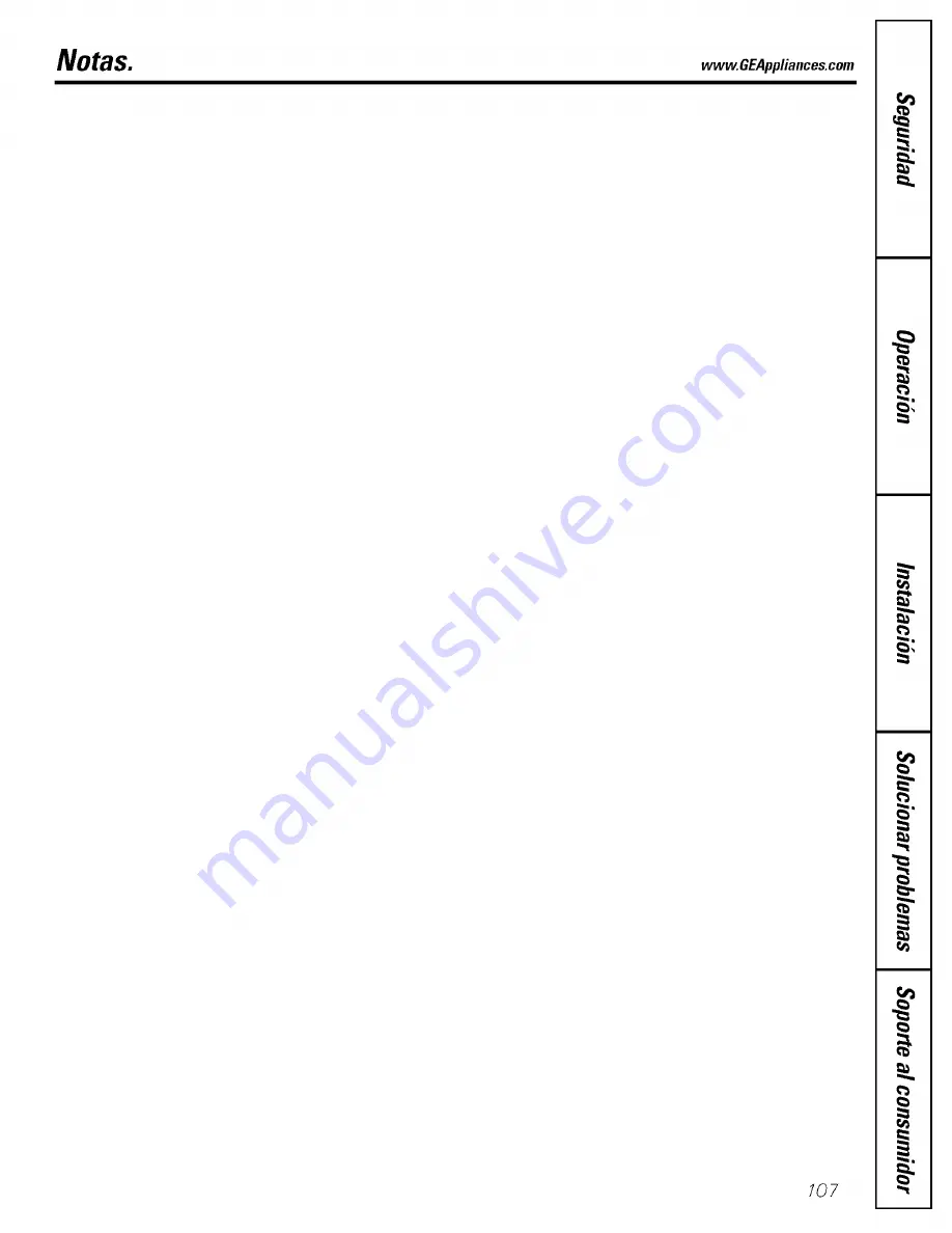 GE PSI23MCMABB and Owner'S Manual And Installation Download Page 107