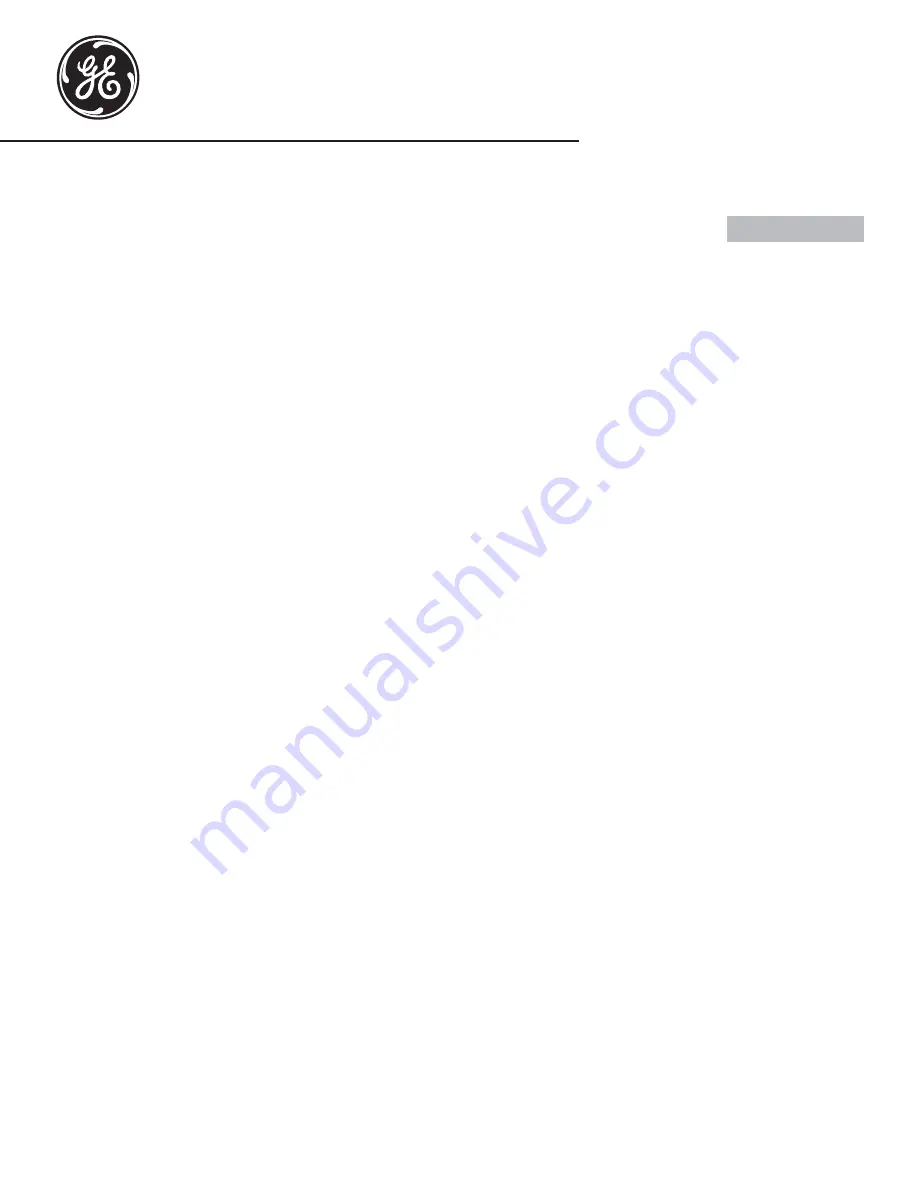 GE PT925SN5SS Owner'S Manual Download Page 1