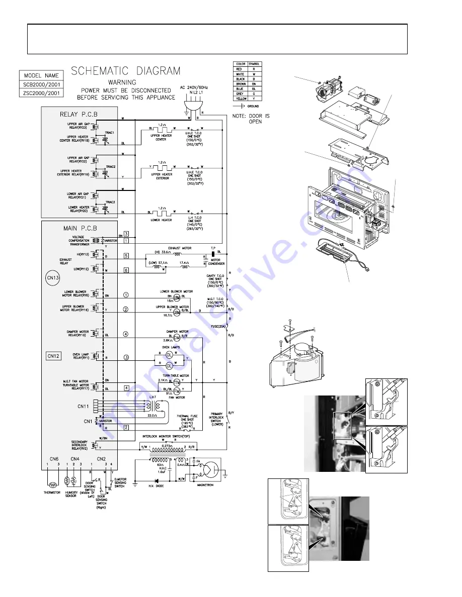 GE SCB2000, SCB2001 Technical Service Manual Download Page 50