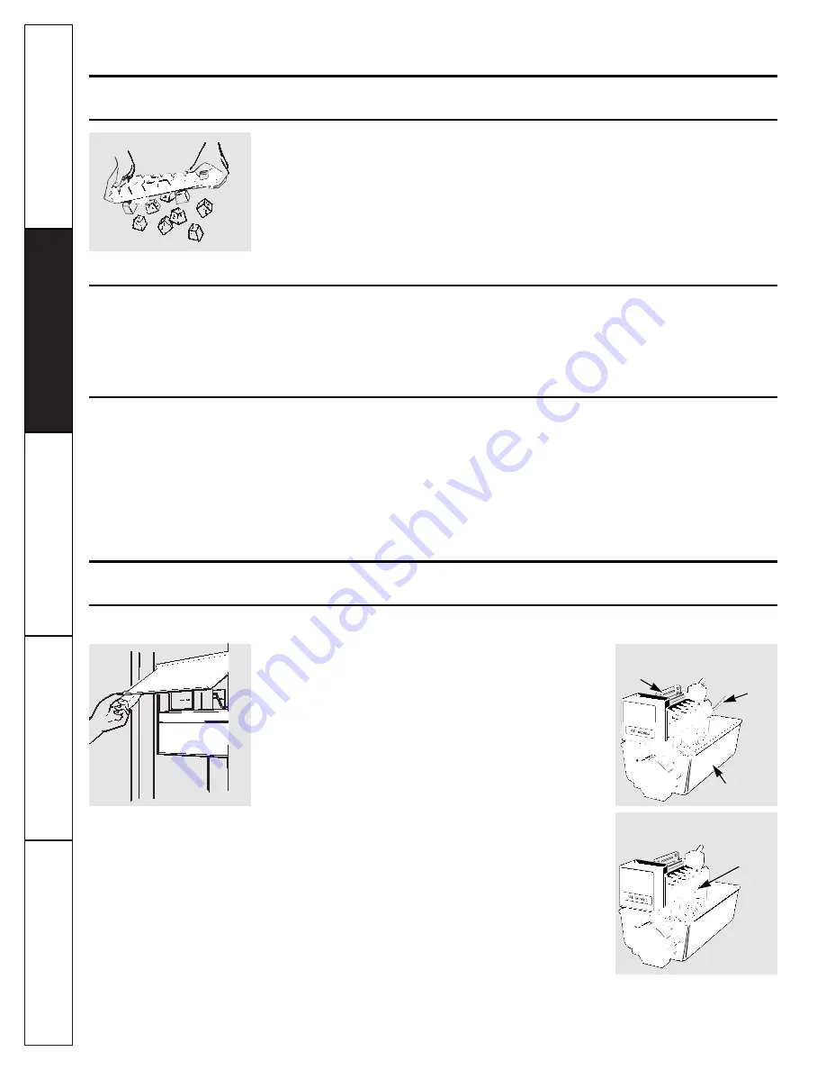 GE SIDE-BY-SIDE REFRIRATOR 22 Owner'S Manual Download Page 70