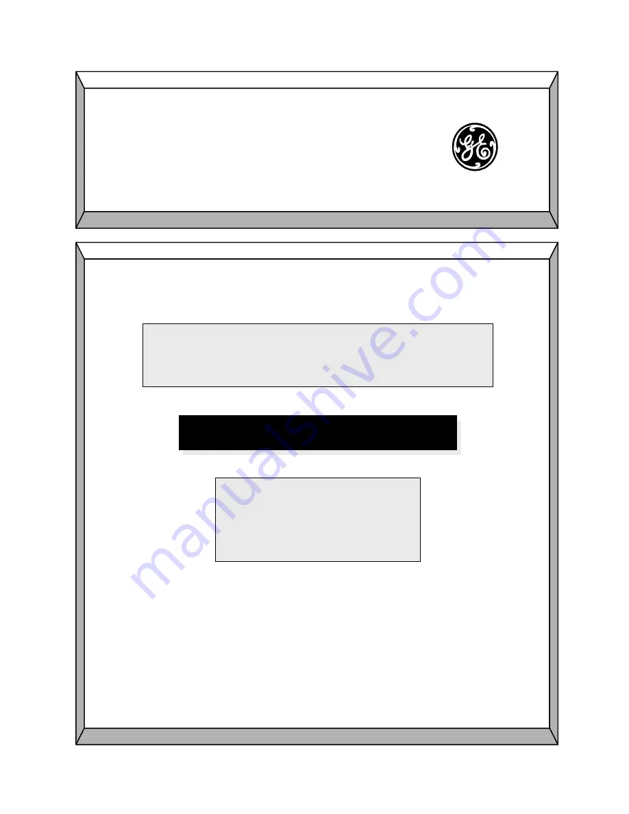 GE T1 Multiplexer Installation Manual Download Page 1