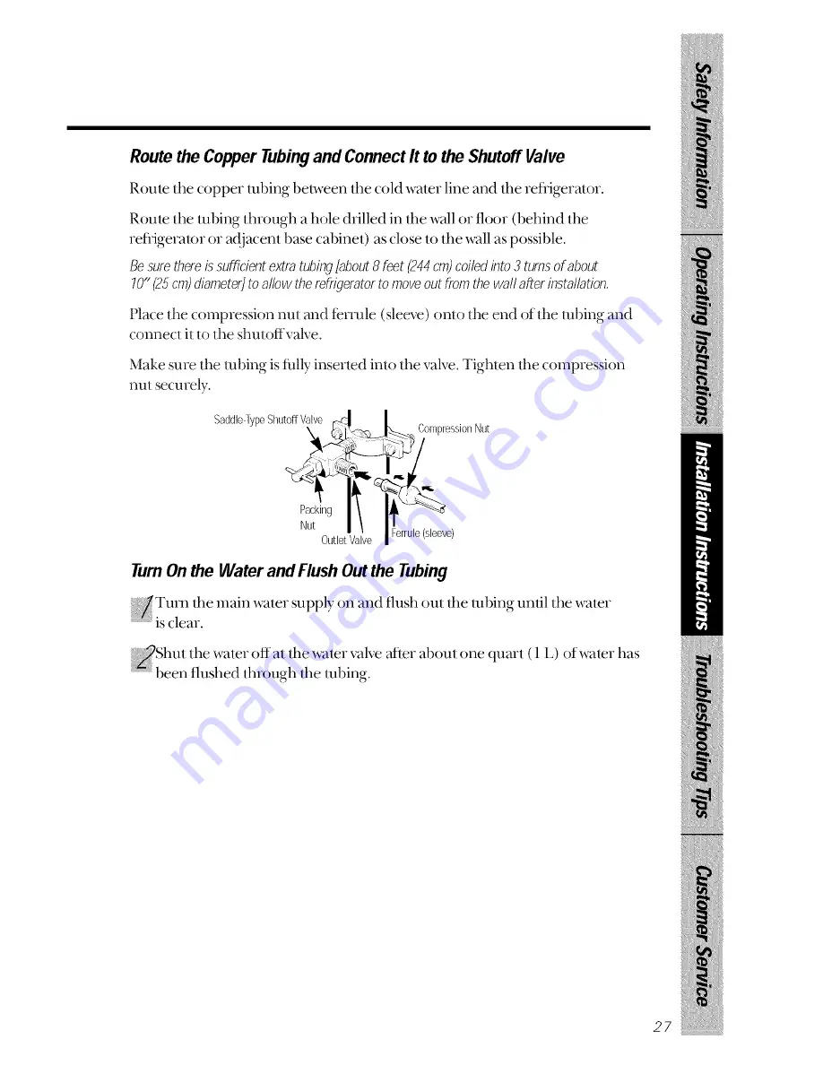 GE TPX21PRXDBB Owner'S Manual Download Page 27