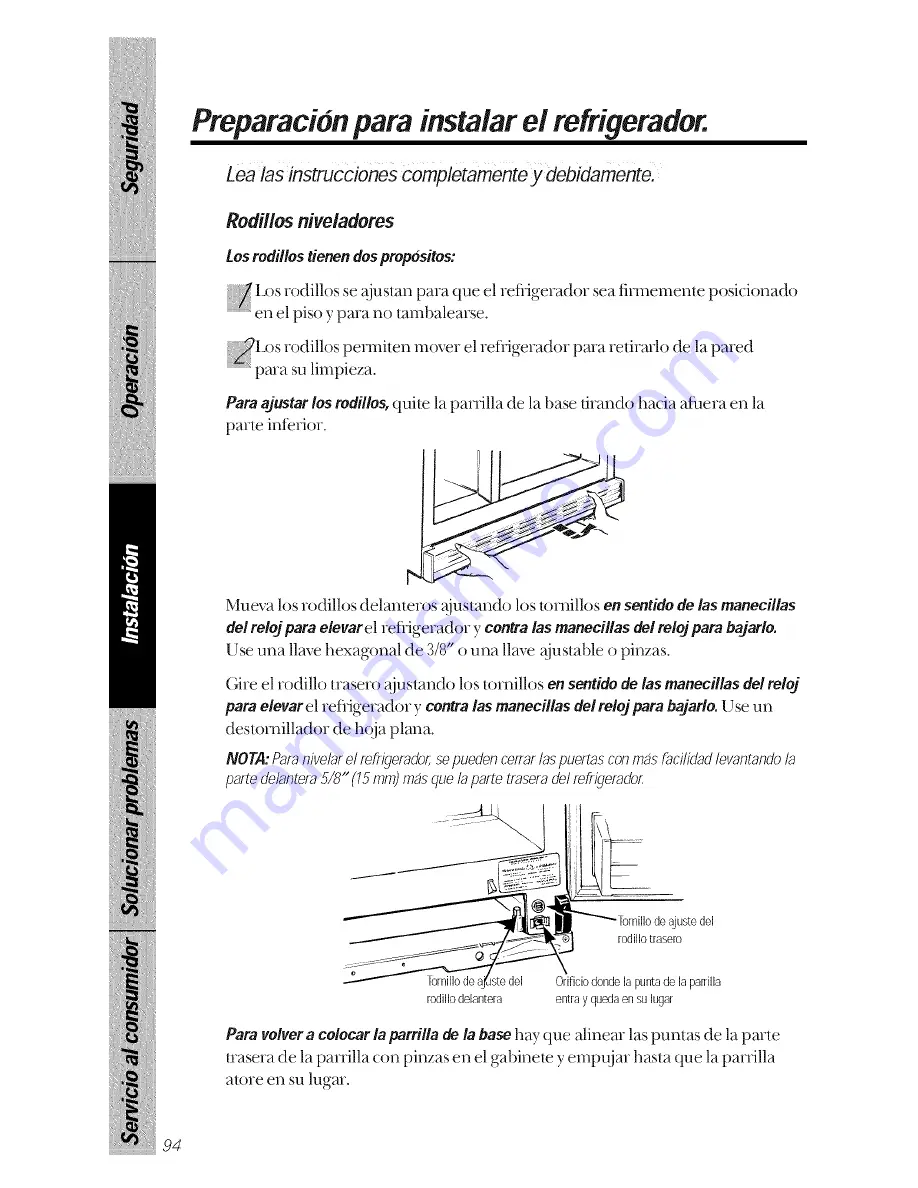 GE TPX21PRXDBB Owner'S Manual Download Page 94