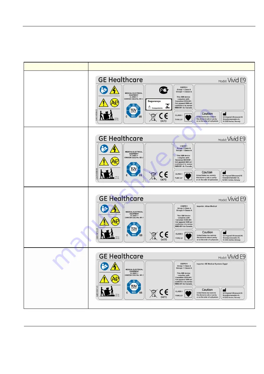 GE Vivid E9 Service Manual Download Page 55