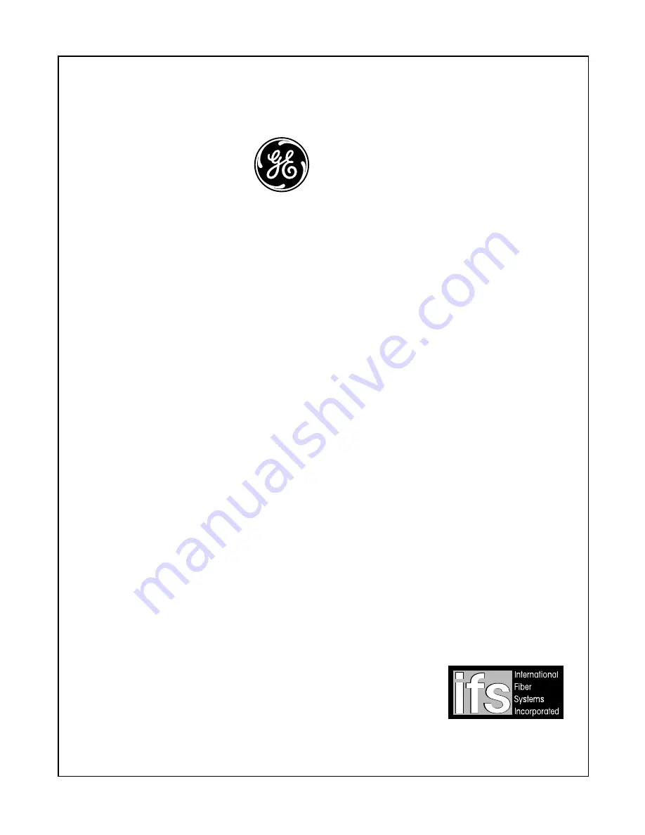 GE VT4930WDM Installation/Operation Instructions Warranty Information Download Page 1