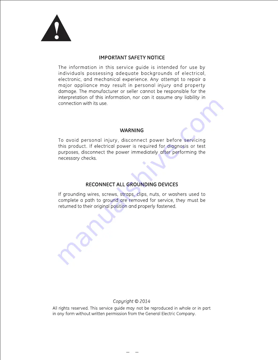 GE WQP12-6501 Скачать руководство пользователя страница 2