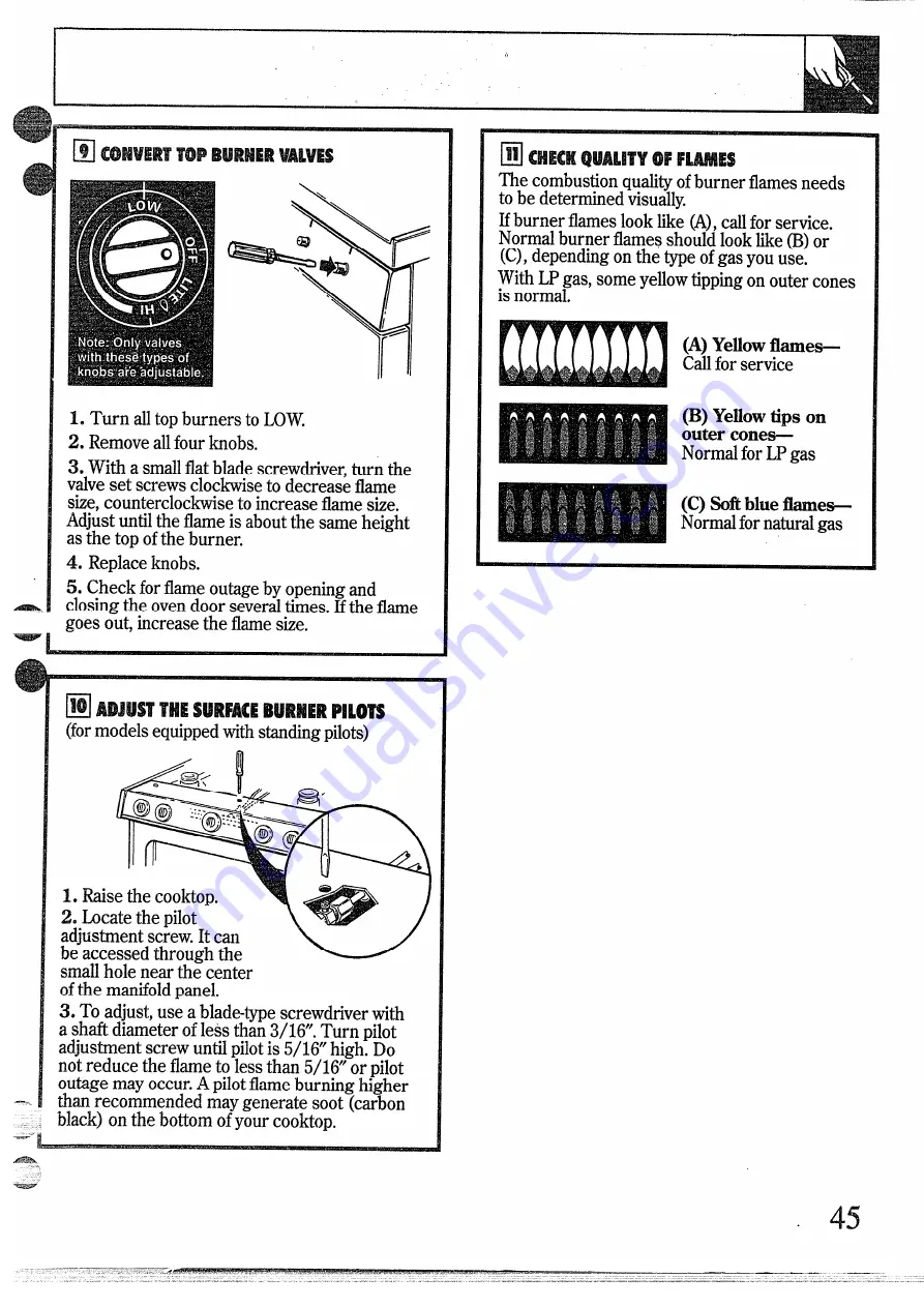 GE XL44 JGBS02EN Use And Care & Installation Manual Download Page 46