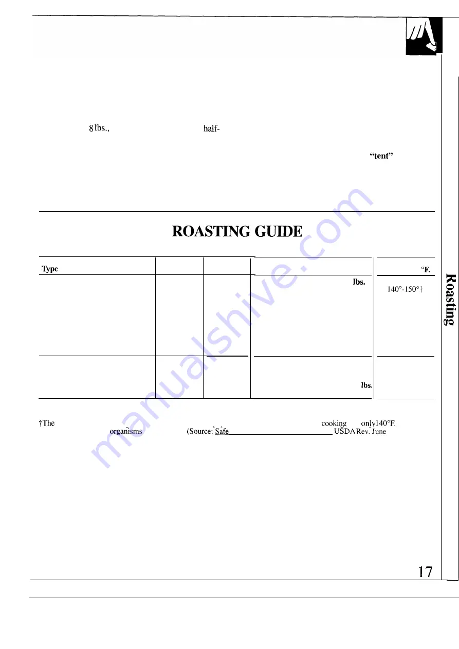 GE XLMT JGBP24GEN Use And Care & Installation Manual Download Page 17