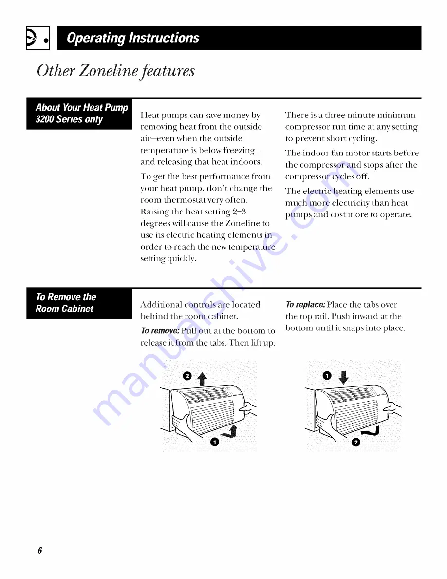 GE Zoneline 3200 Owner'S Manual Download Page 6