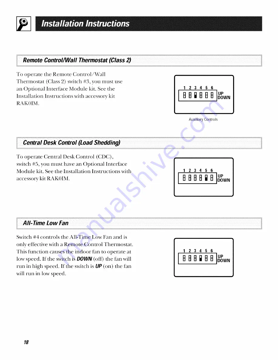 GE Zoneline 3200 Owner'S Manual Download Page 18