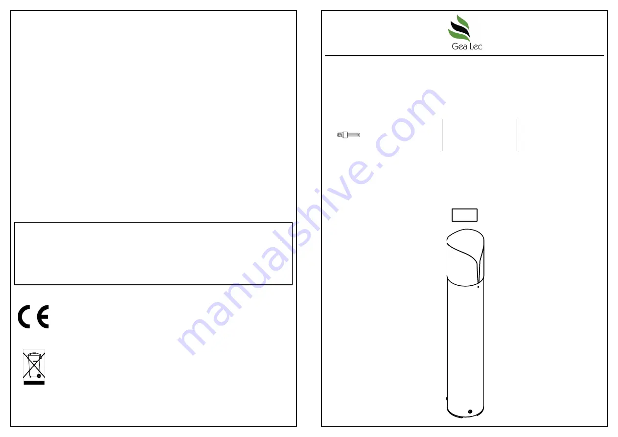 Gea Lec GES710 Assembly Instructions Download Page 1