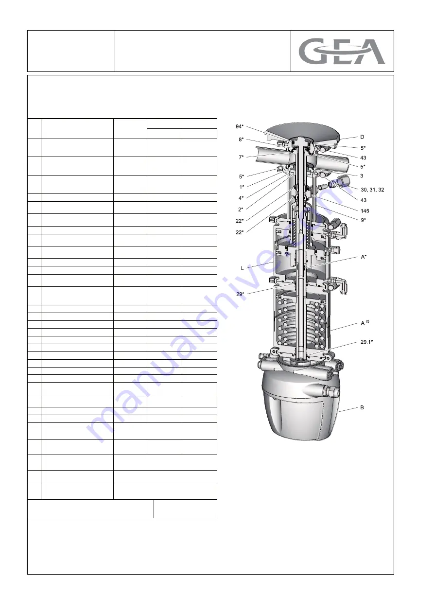 GEA VARIVENT T L Operating Instructions Manual Download Page 56