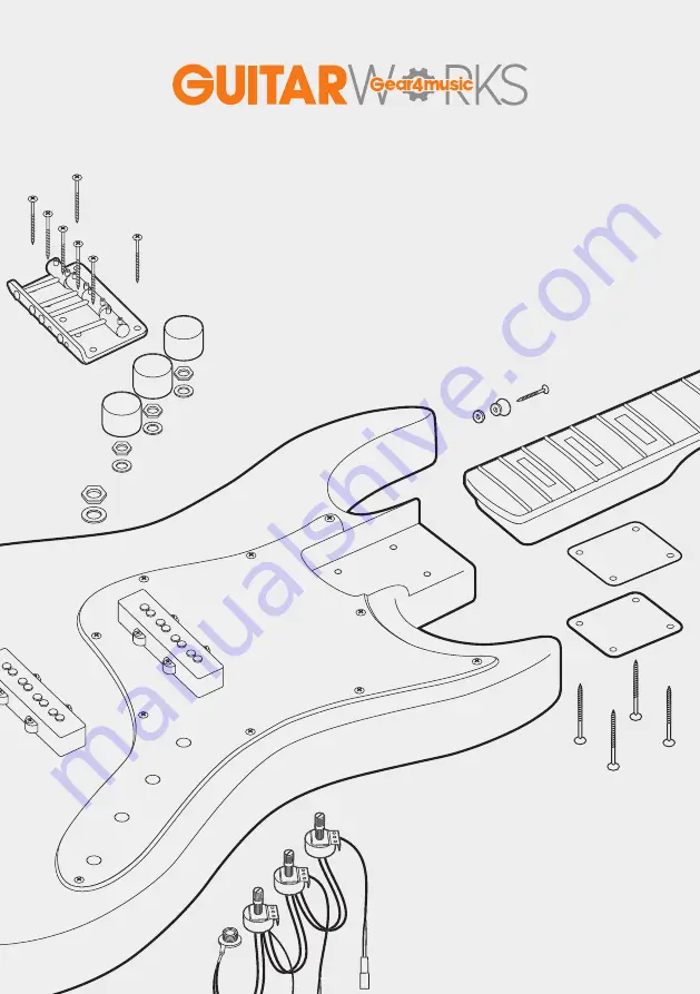 Gear4music DIY BASS GUITAR KIT PRO Скачать руководство пользователя страница 1