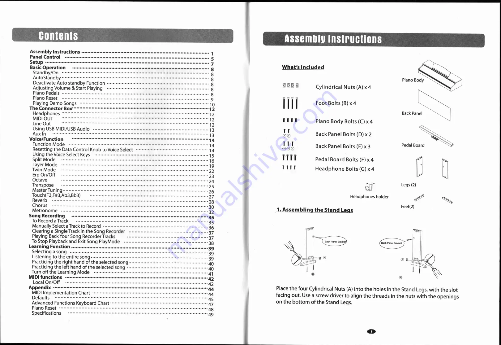 Gear4music DP-10X Owner'S Manual Download Page 4