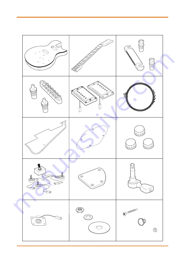 Gear4music Guitarworks DIY Electric Guitar Kit Pro Скачать руководство пользователя страница 2