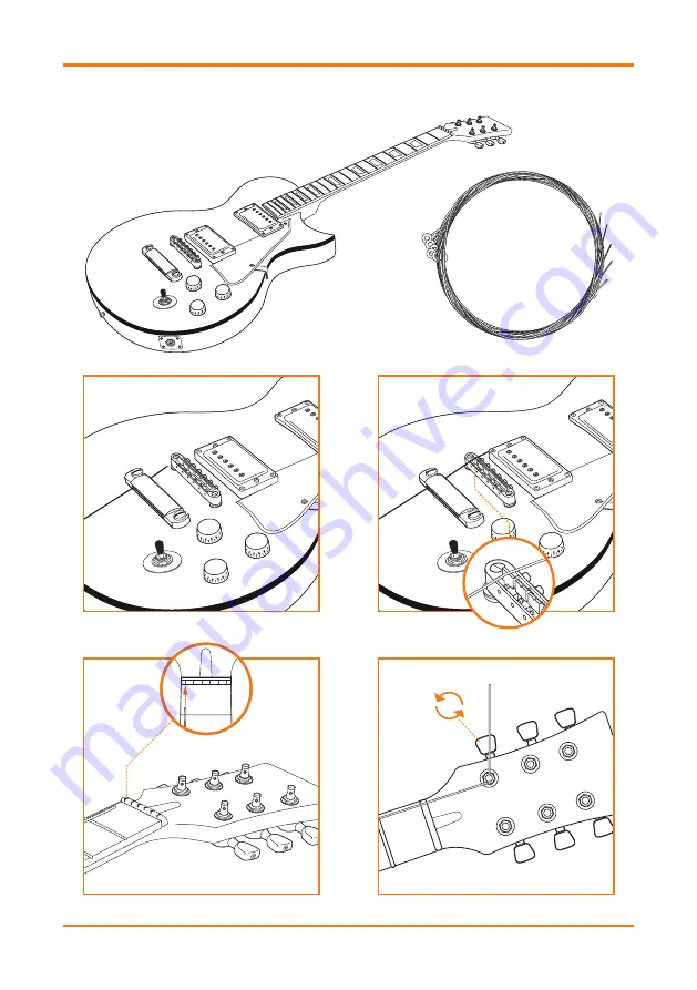 Gear4music Guitarworks DIY Electric Guitar Kit Pro Скачать руководство пользователя страница 24