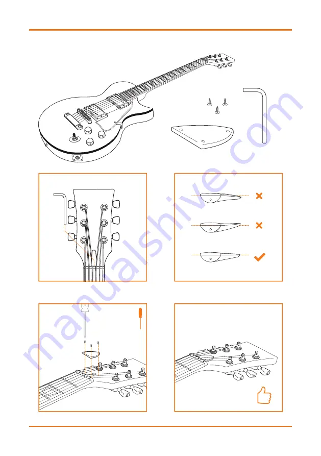 Gear4music Guitarworks DIY Electric Guitar Kit Pro Скачать руководство пользователя страница 27