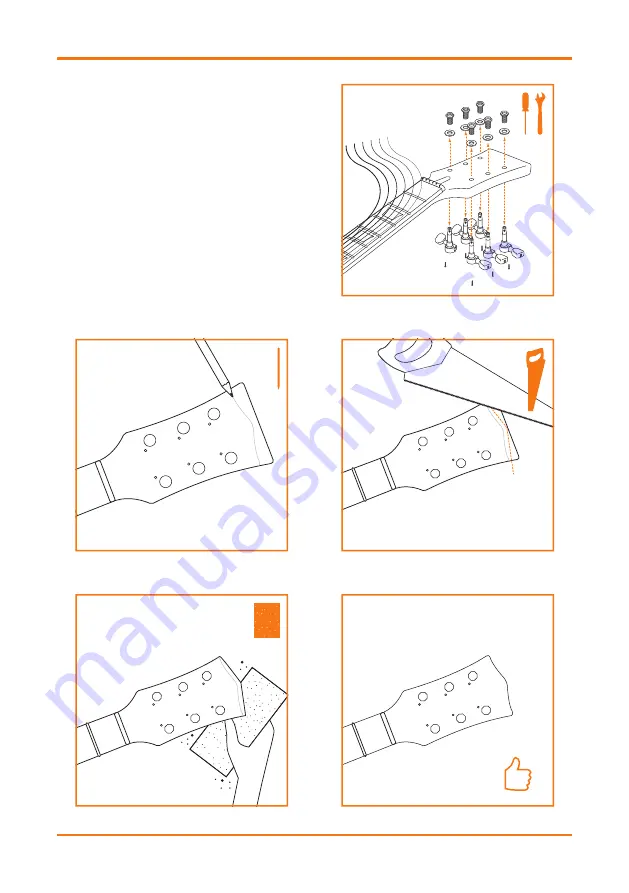 Gear4music Guitarworks DIY Electric Guitar Kit Pro Скачать руководство пользователя страница 29