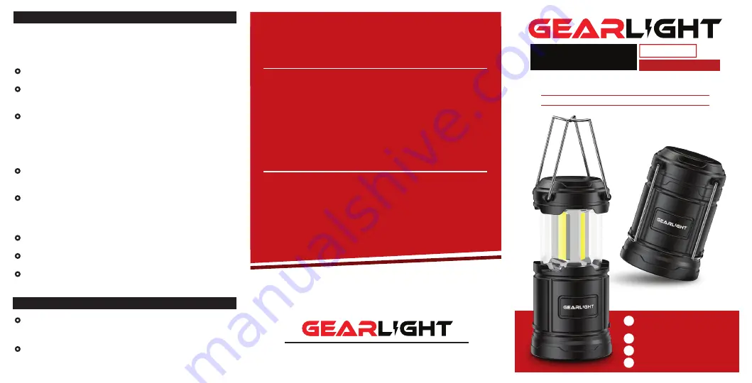 GearLight SUNLIT User Manual Download Page 1