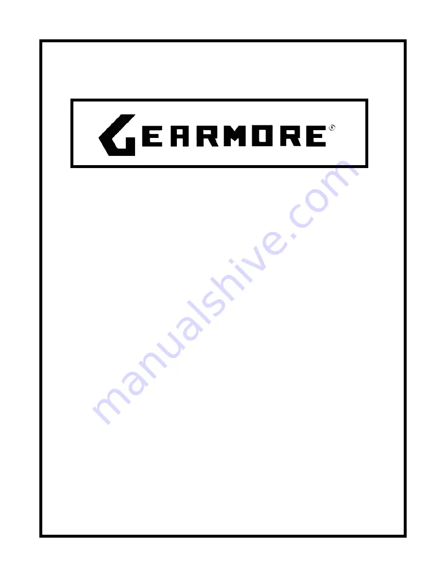 Gearmore FM-60 Скачать руководство пользователя страница 1