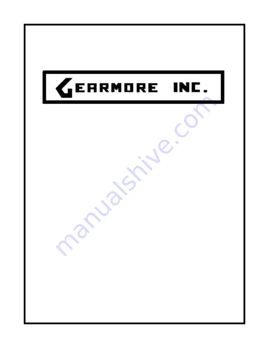 Gearmore GCF41 Скачать руководство пользователя страница 1