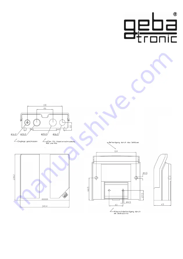 Geba Tronic Cody Universal 2 Manual Download Page 58