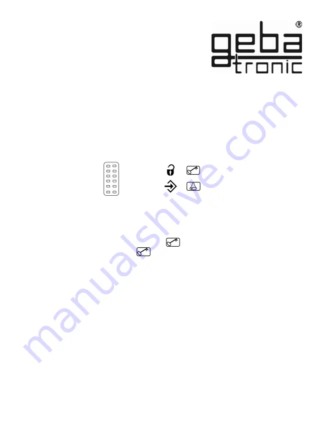 Geba Tronic Cody Universal Mini Manual Download Page 34