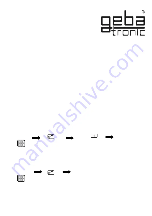 Geba Tronic Cody Universal Mini Manual Download Page 51