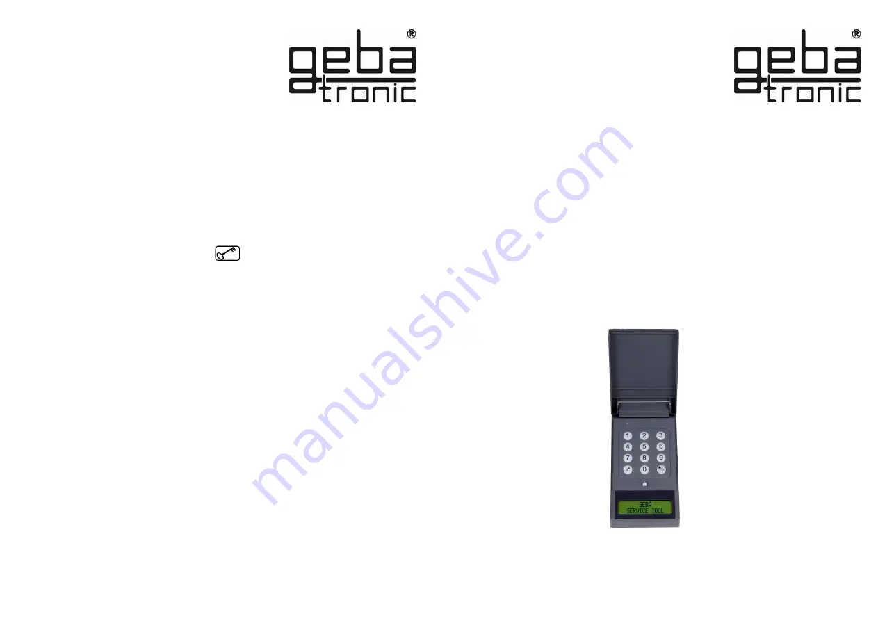 gebatronic 500.STU0.00 Manual Download Page 8