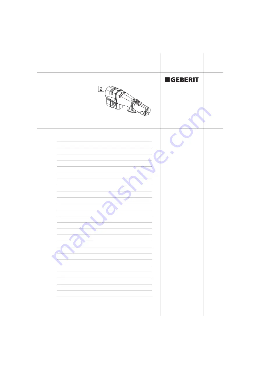 Geberit ACO 201 Operating Instructions Manual Download Page 1