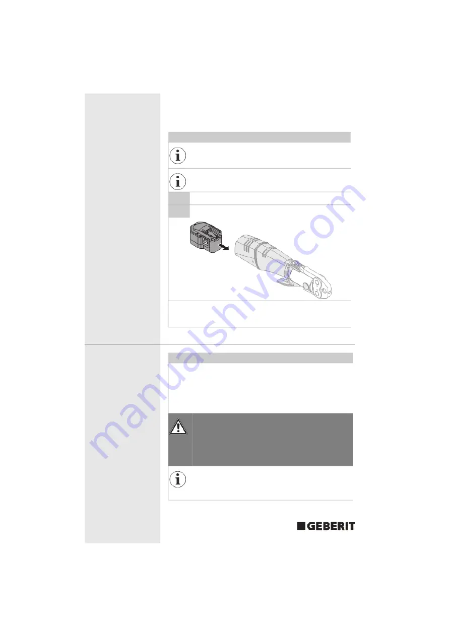 Geberit ACO 201 Operating Instructions Manual Download Page 28