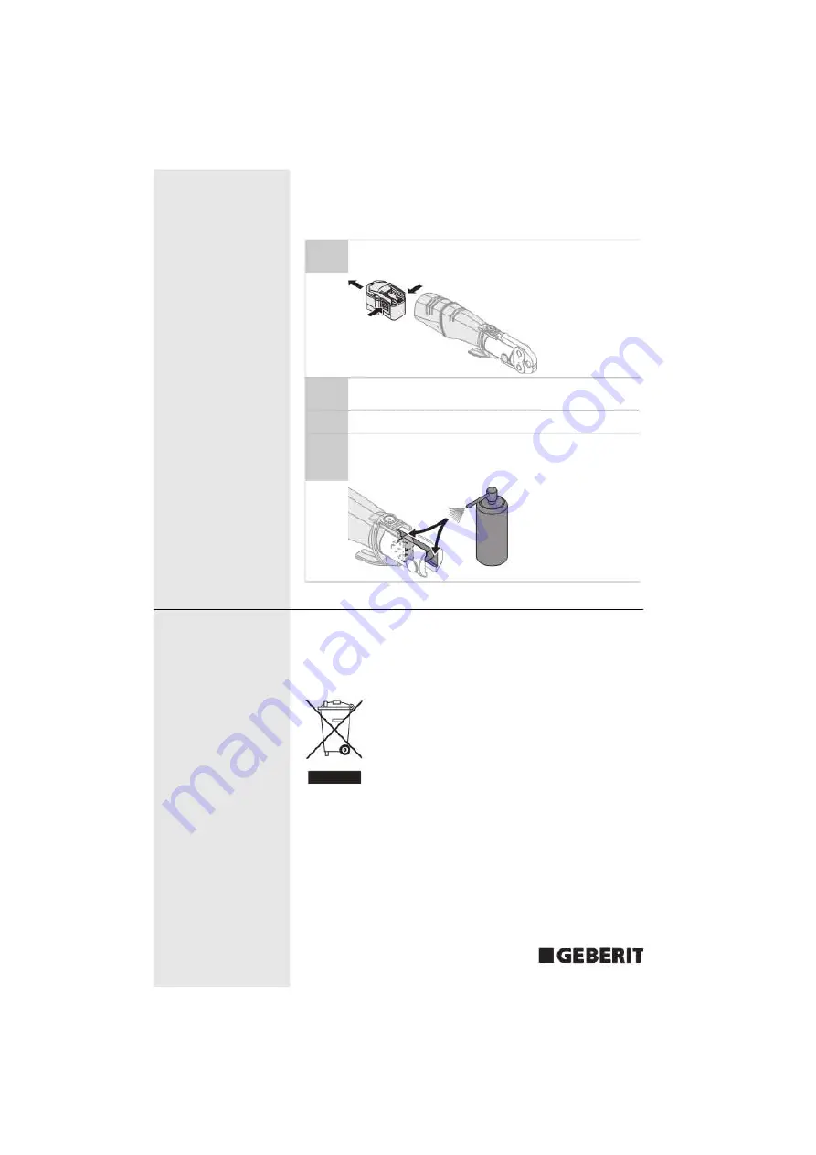 Geberit ACO 201 Operating Instructions Manual Download Page 62