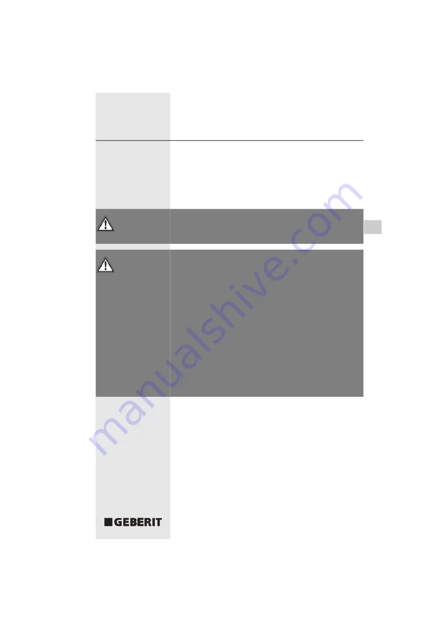 Geberit ACO 201 Operating Instructions Manual Download Page 63