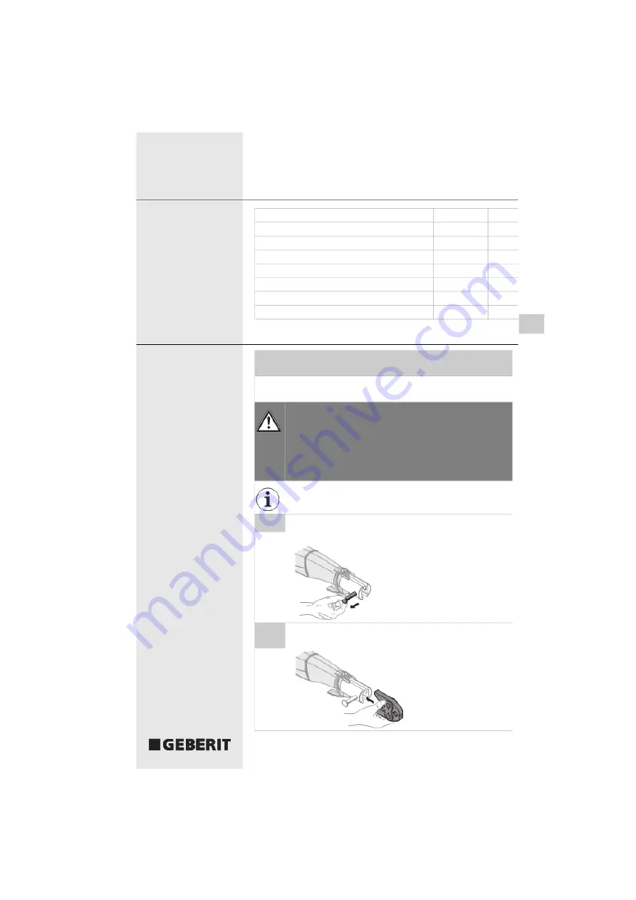 Geberit ACO 201 Operating Instructions Manual Download Page 67