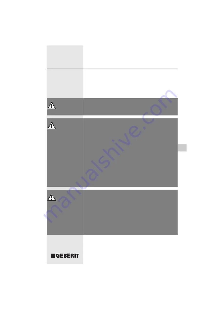 Geberit ACO 201 Operating Instructions Manual Download Page 113