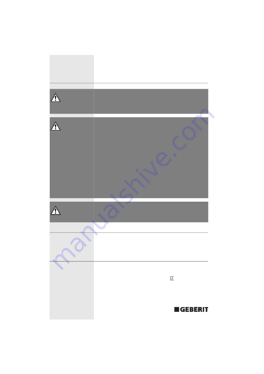 Geberit ACO 201 Operating Instructions Manual Download Page 186