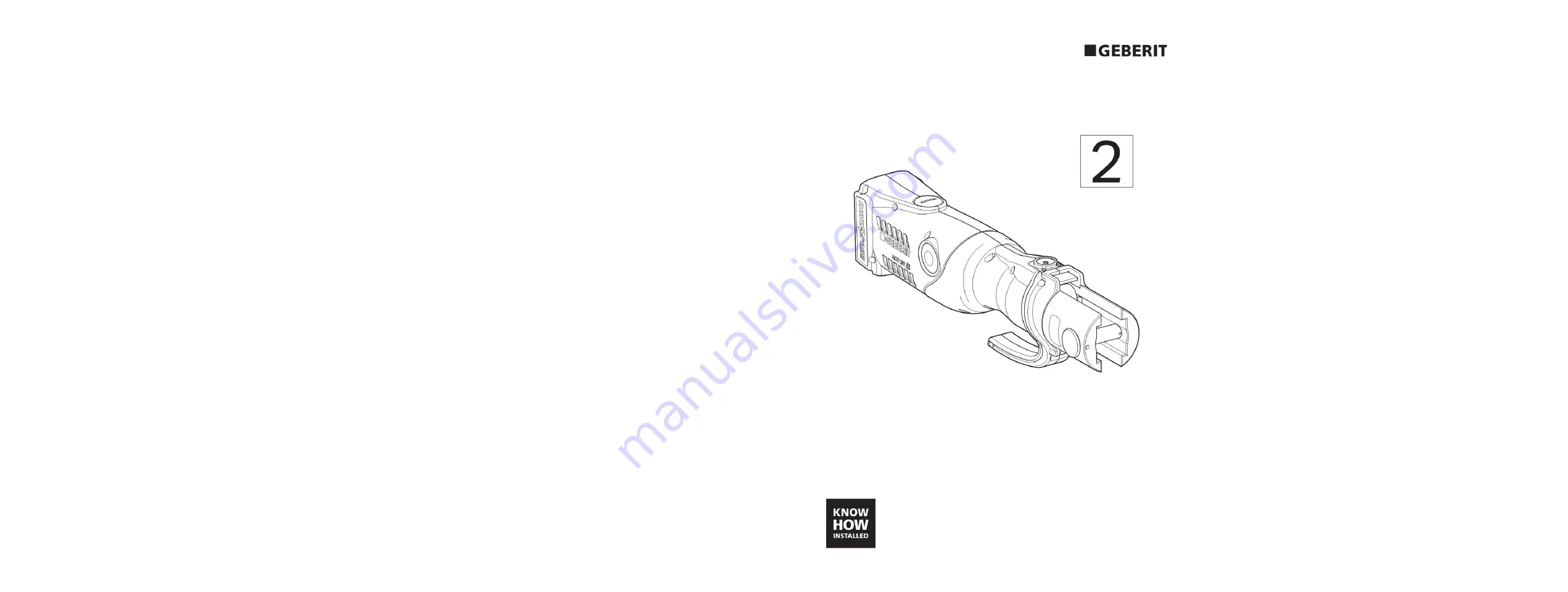 Geberit ACO 202 Operation Manual Download Page 1