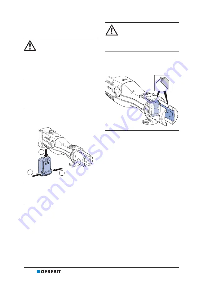 Geberit ACO 203 Operation Manual Download Page 34