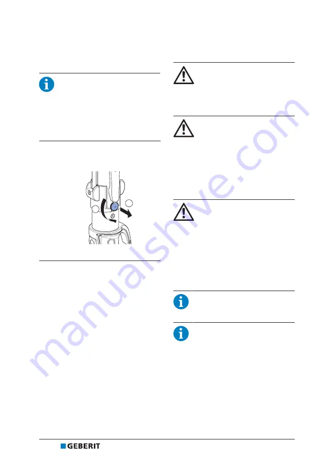 Geberit ACO 203XL Operation Manual Download Page 16