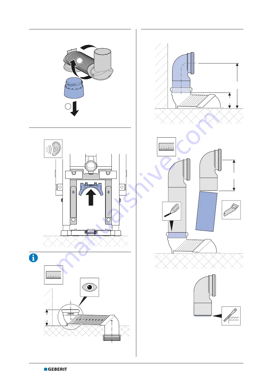 Geberit AQUACLEAN Mera Classic 146240111 Скачать руководство пользователя страница 16