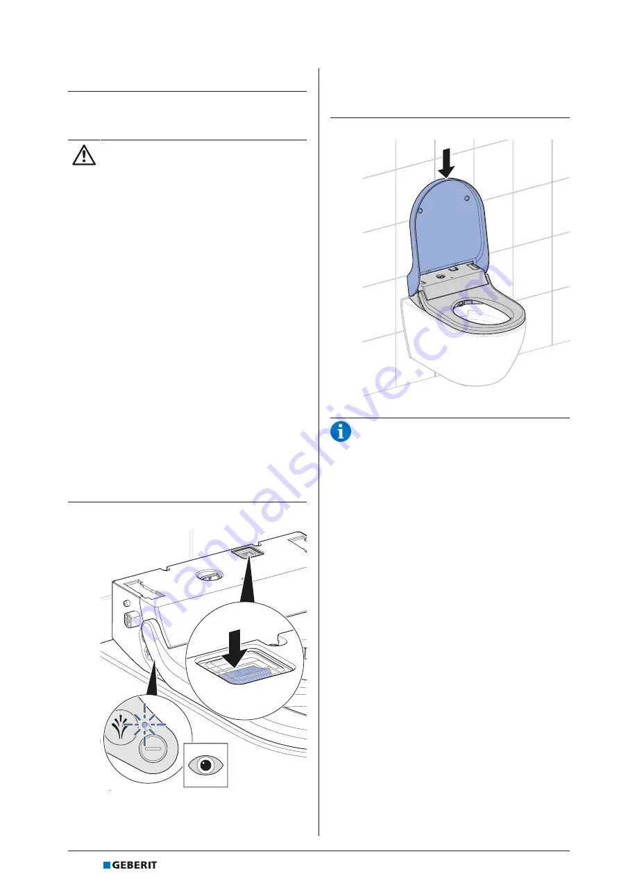 Geberit AQUACLEAN TUMA COMFORT 146270SI1 Скачать руководство пользователя страница 78