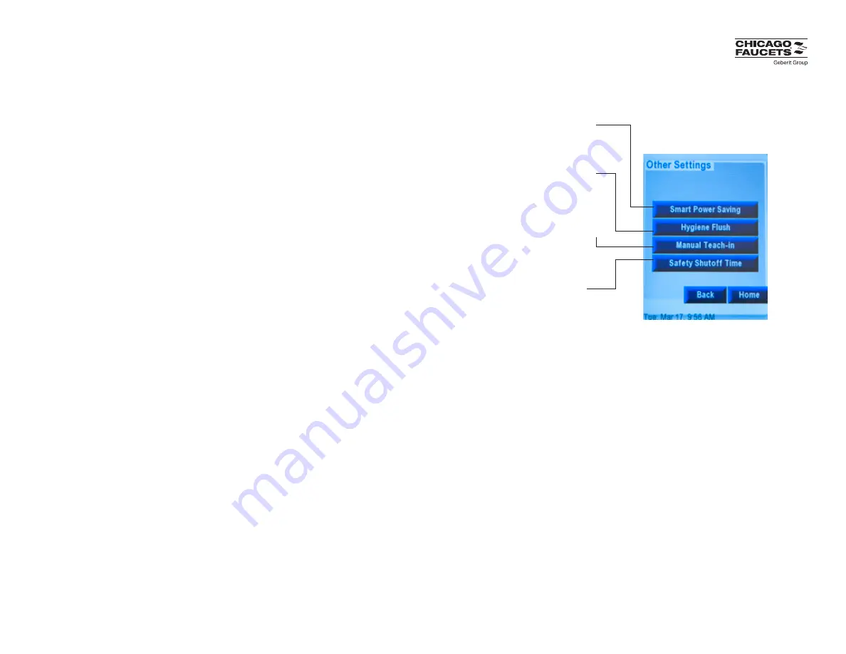 Geberit Chicago Faucets Commander Manual Download Page 23