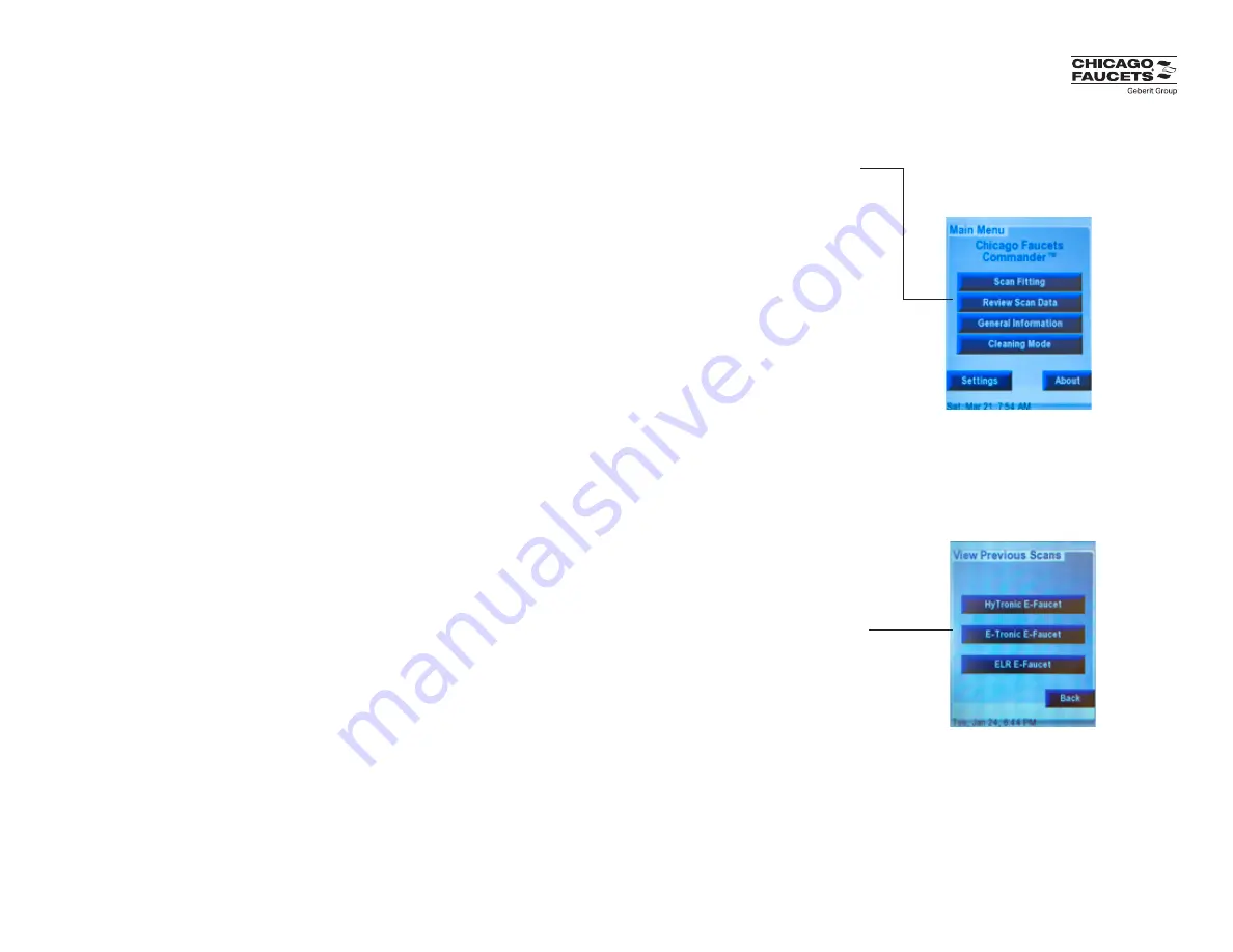 Geberit Chicago Faucets Commander Manual Download Page 28