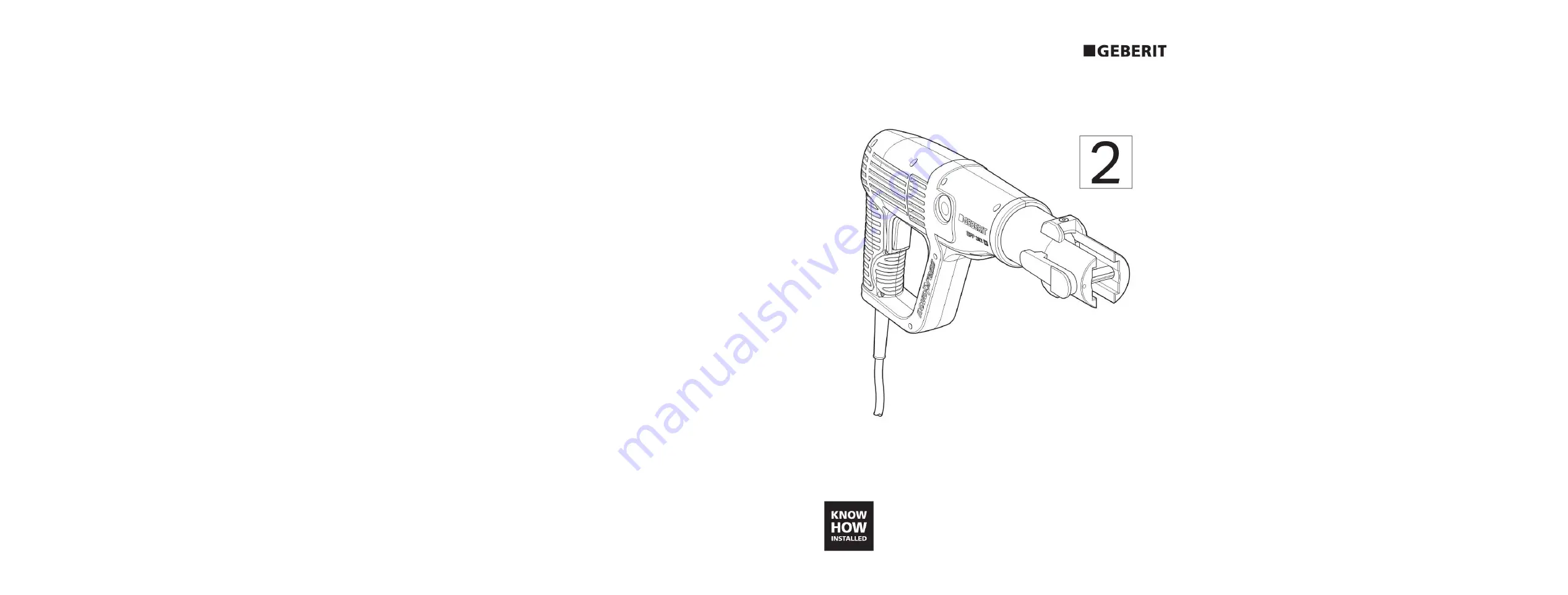 Geberit EFP 202 Operation Manual Download Page 1